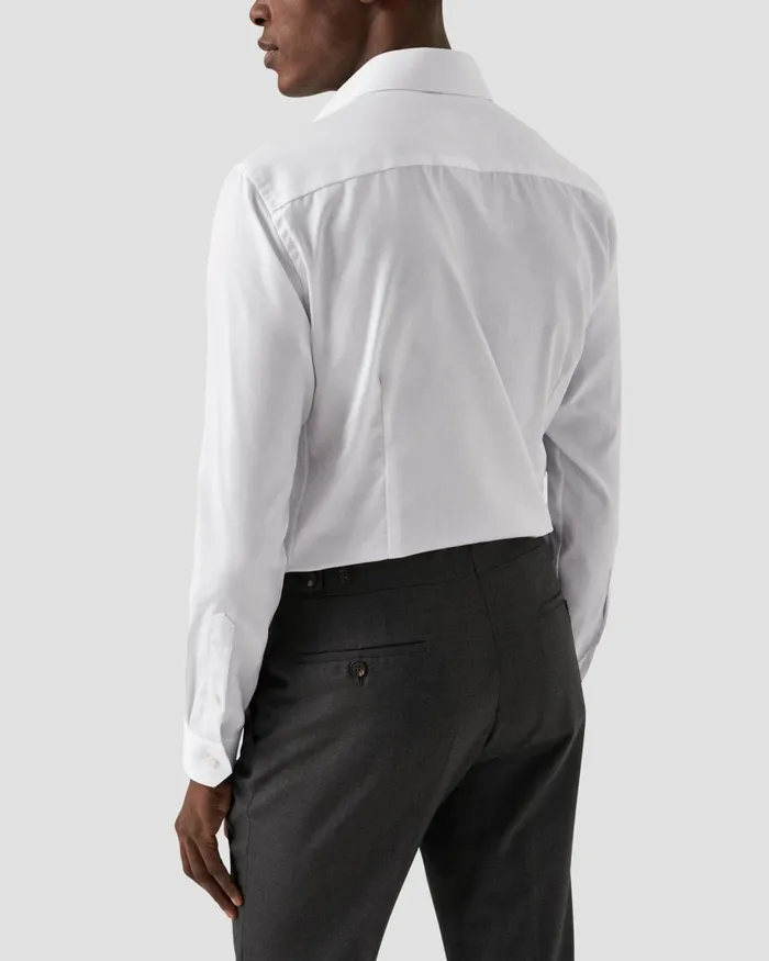 Men White Signature Twill Shirt White Eton Dress Shirts Men White Signature Twill Shirt White Eton Dress Shirts