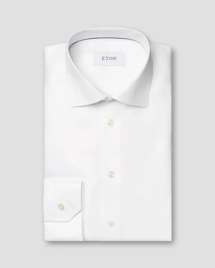 Men White Signature Twill Shirt White Eton Dress Shirts Men White Signature Twill Shirt White Eton Dress Shirts