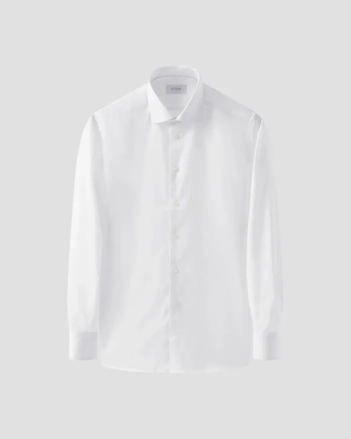 Men White Signature Twill Shirt White Eton Dress Shirts Men White Signature Twill Shirt White Eton Dress Shirts