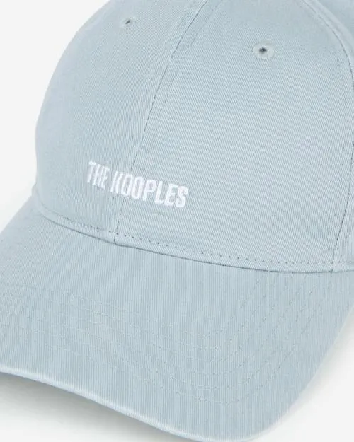 MenWomen Caps The Kooples Blue Embroidered Logo Cap Blue Grey