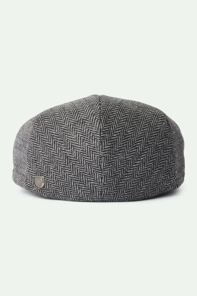 MenWomen Hooligan Flat Cap Greyblack Brixton Caps