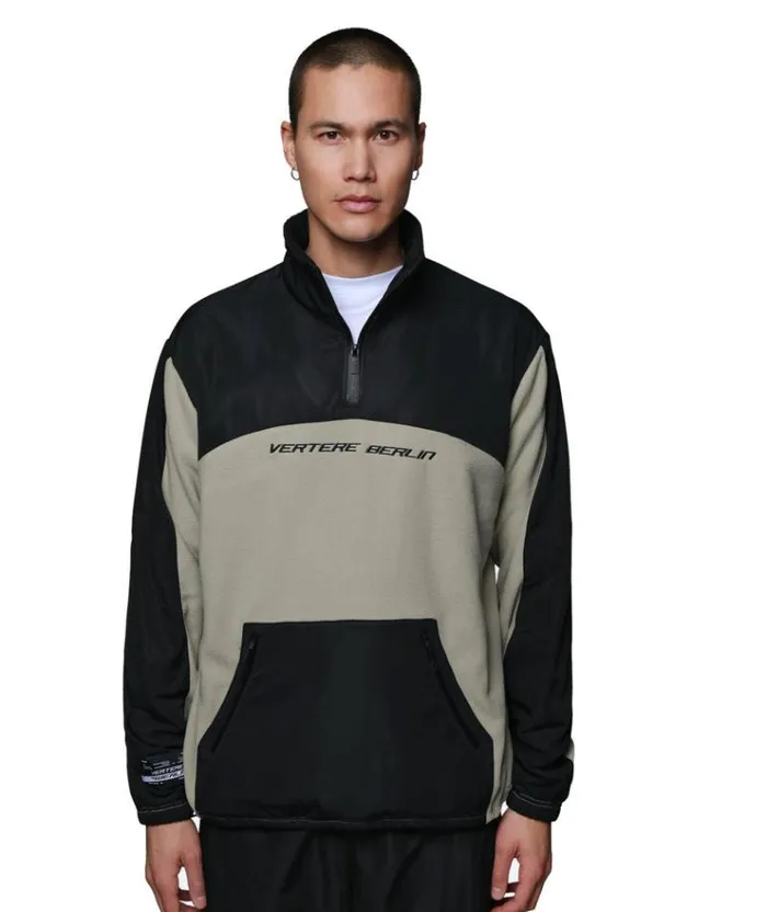 MenWomen JACKETS and FLEECE Vertere Berlin DUO QUARTERZIP FLEECE 8211 BLACK