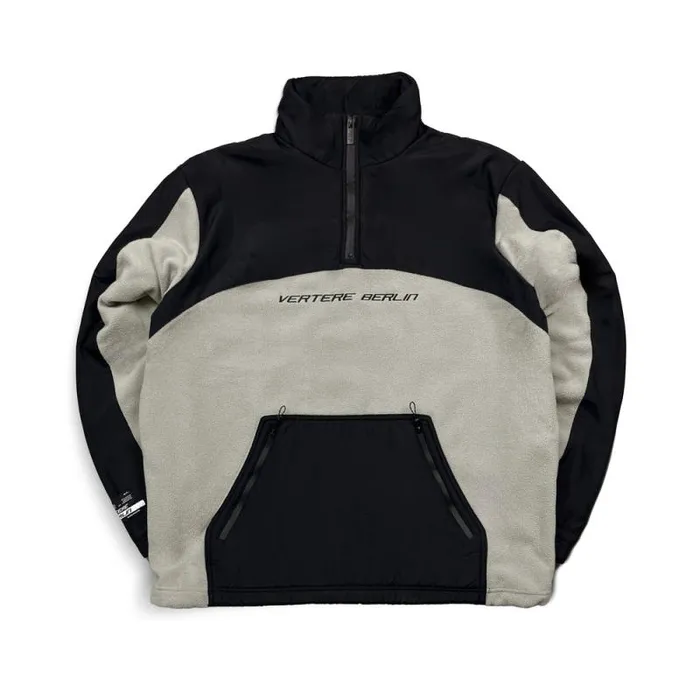 MenWomen JACKETS and FLEECE Vertere Berlin DUO QUARTERZIP FLEECE 8211 BLACK