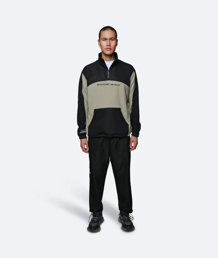 MenWomen JACKETS and FLEECE Vertere Berlin DUO QUARTERZIP FLEECE 8211 BLACK