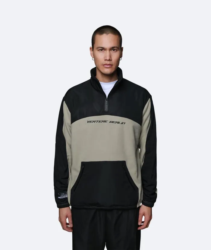 MenWomen JACKETS and FLEECE Vertere Berlin DUO QUARTERZIP FLEECE 8211 BLACK