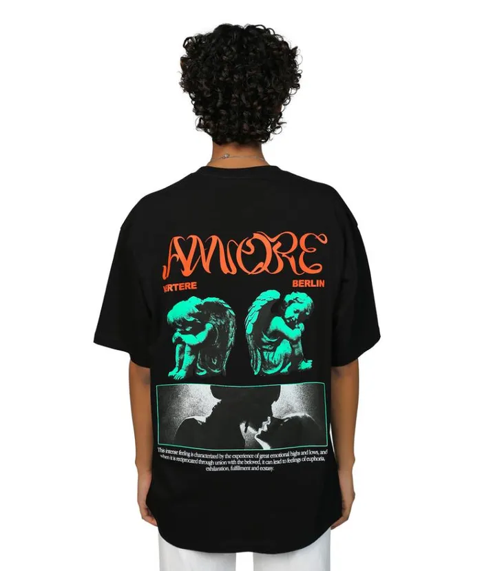 MenWomen TSHIRTS and SHIRTS Vertere Berlin AMORE TSHIRT 8211 BLACK
