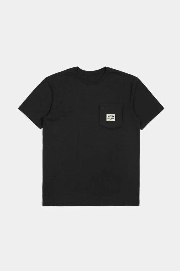 Men Woodburn SS Tailored Pocket TShirt Black Brixton TShirts