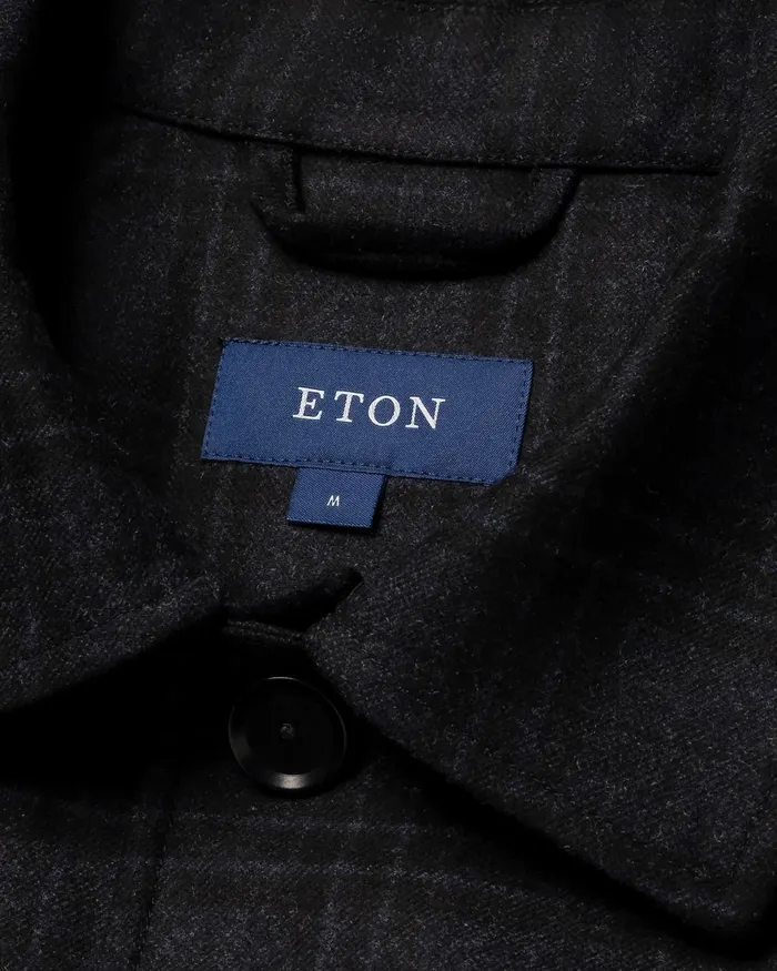 Men Wool Cashmere Overshirt Blue Eton Overshirts Men Wool Cashmere Overshirt Blue Eton Overshirts