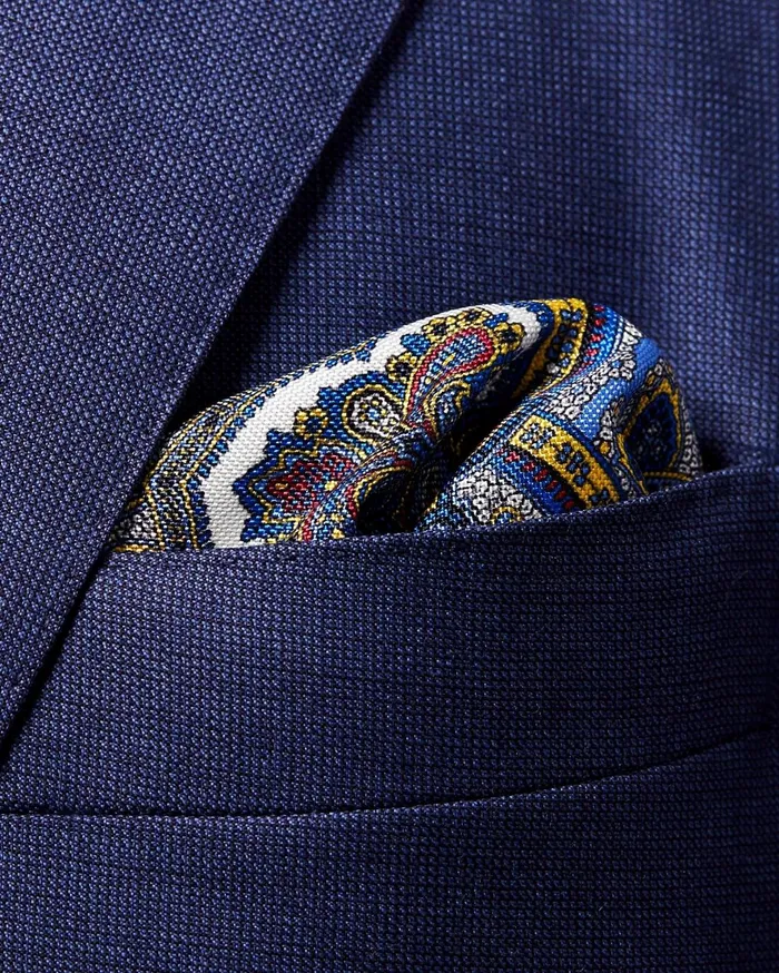 Men Yellow Paisley Print Pocket Square Yellow Eton Pocket Squares Men Yellow Paisley Print Pocket Square Yellow Eton Pocket Squares