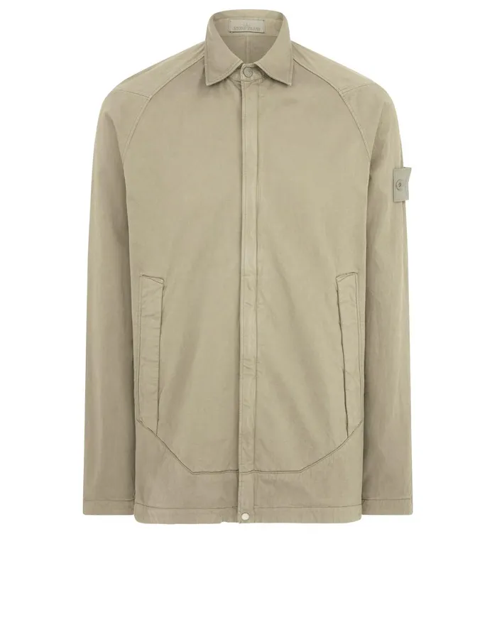 Mens 116F4 Overshirt In Beige Stone Island Overshirts