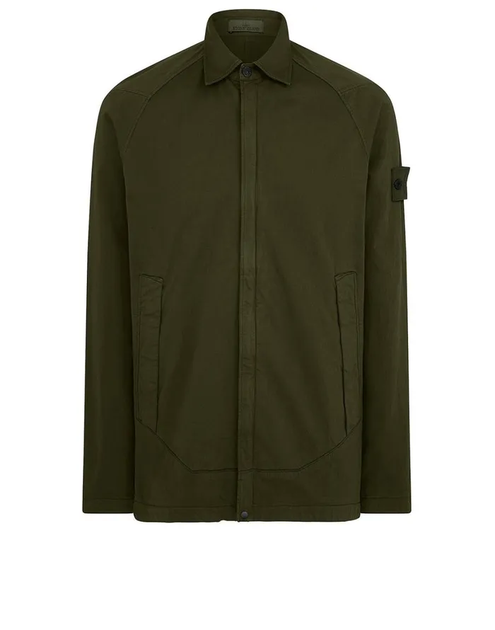 Mens 116F4 Overshirt In Khaki Stone Island Overshirts
