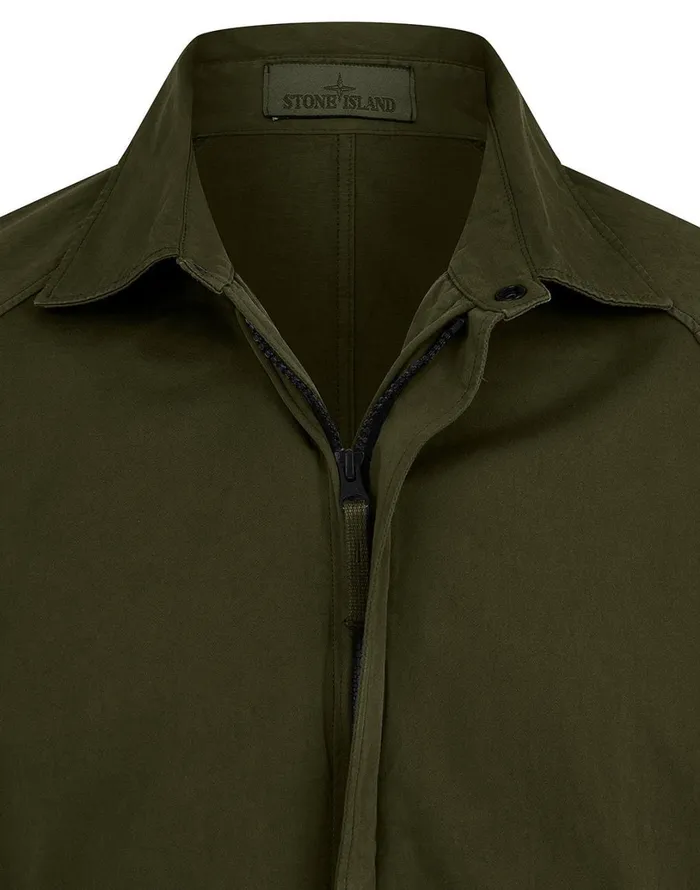 Mens 116F4 Overshirt In Khaki Stone Island Overshirts