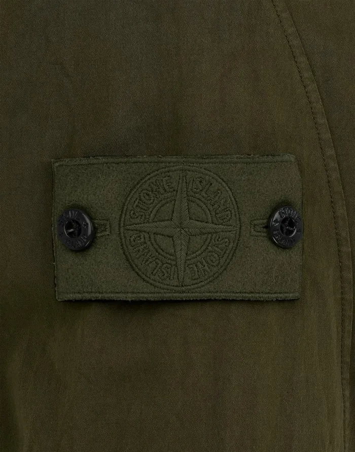 Mens 116F4 Overshirt In Khaki Stone Island Overshirts