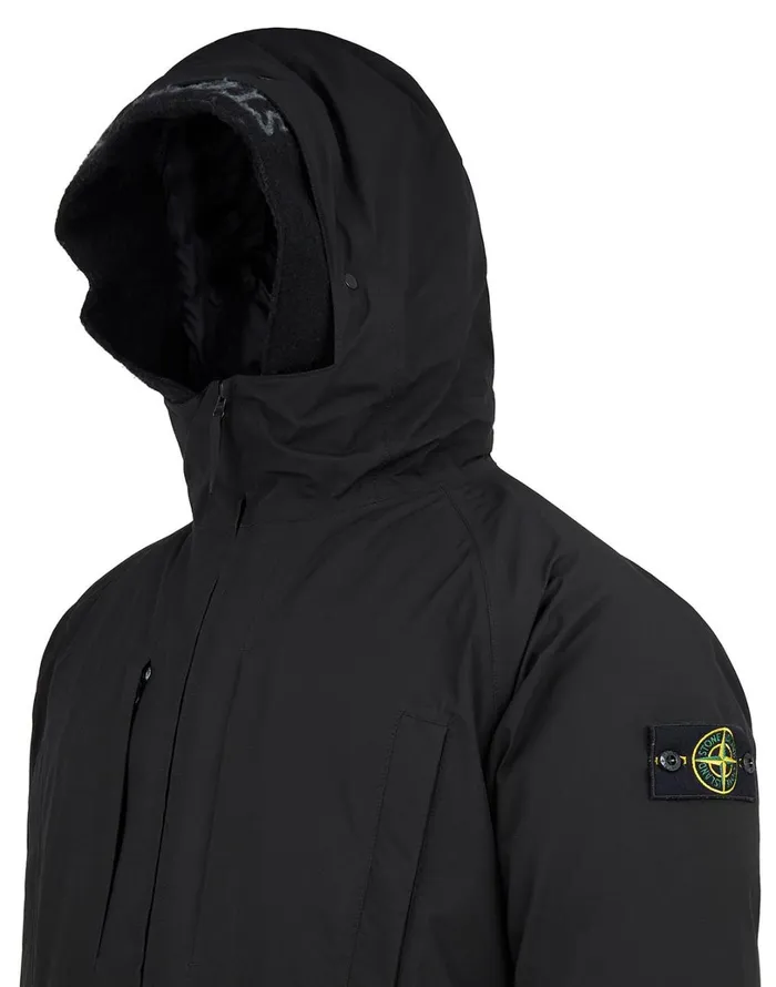 Mens 40230 GoreTex Ripstop Down Jacket In Black Stone Island Coats 038 Jackets