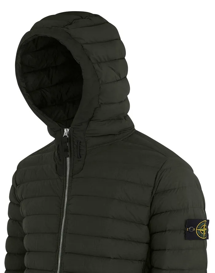 Mens 41125 Real Down Jacket In Dark Forest Stone Island Coats 038 Jackets