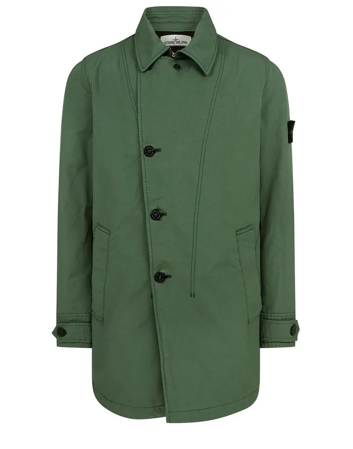 Mens 42149 DavidTc With Primaloft Insulation Technology Short Trench Coat In Dark Forest Stone Island Coats 038 Jackets Mens 42149 DavidTc With Primaloft Insulation Technology Short Trench Coat In Dark Forest Stone Island Coats 038 Jackets