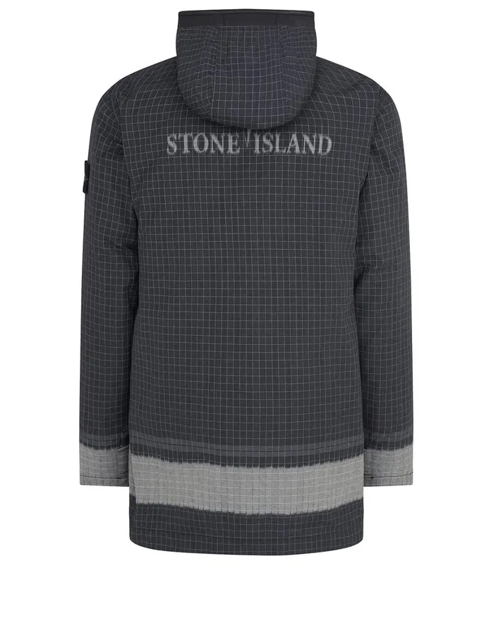 Mens 43499 Reflective Ripstop Chin With Detachable Lining Jacket In Black Stone Island Coats 038 Jackets