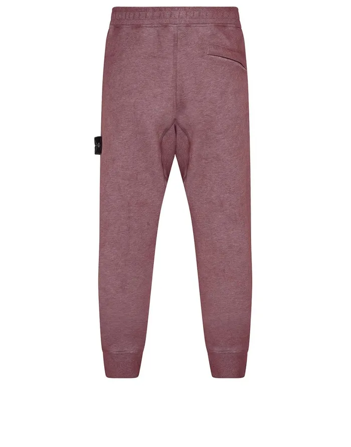 Mens 62390 Dust Colour Treatment Pants In Fuchsia Stone Island Trousers