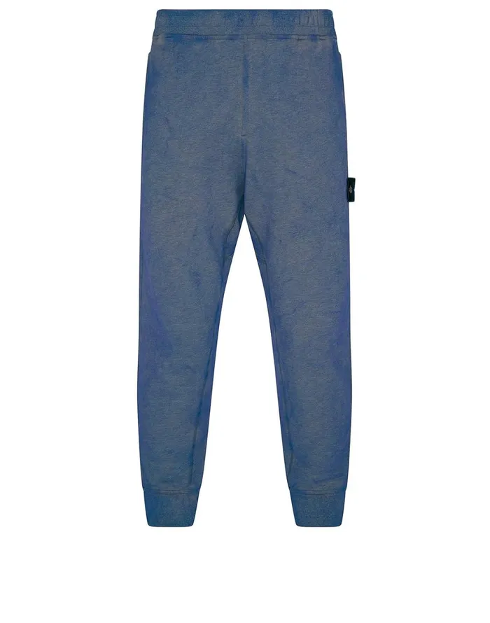 Mens 62390 Dust Colour Treatment Pants In Periwinkle Stone Island Trousers