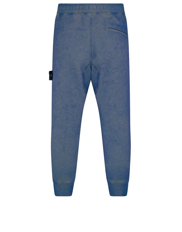 Mens 62390 Dust Colour Treatment Pants In Periwinkle Stone Island Trousers