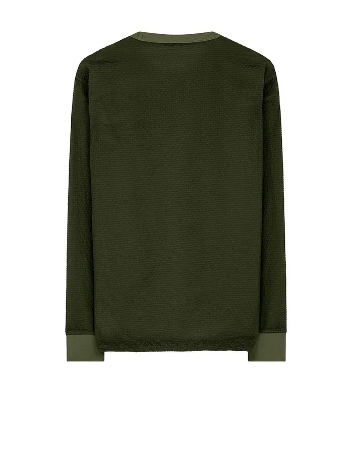 Mens 62434 PolyColour FrameTc Crewneck Sweatshirt In Dark Forest Stone Island Sweatshirts