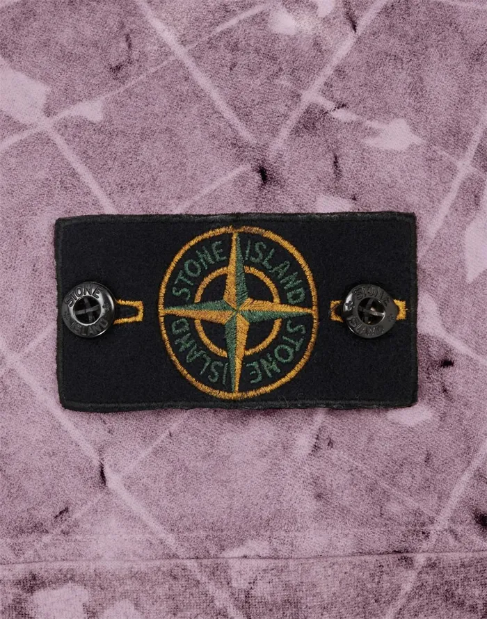 Mens 626E2 Dust Colour With Ghillie Laser Camo Sweatshirt In Violet Stone Island Sweatshirts