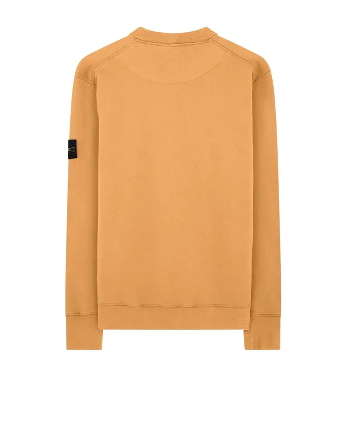 Mens 63020 Sweatshirt In Orange Stone Island Sweatshirts