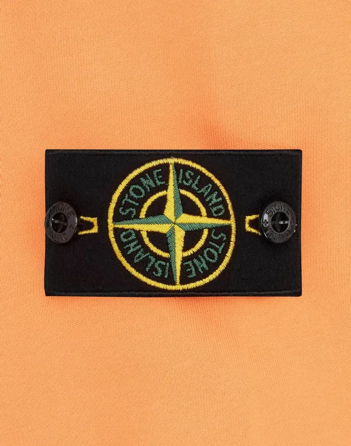 Mens 63020 Sweatshirt In Orange Stone Island Sweatshirts