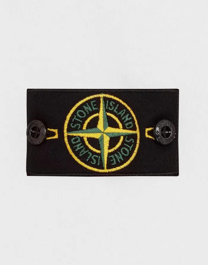 Mens 63020 Sweatshirt In White Stone Island Sweatshirts