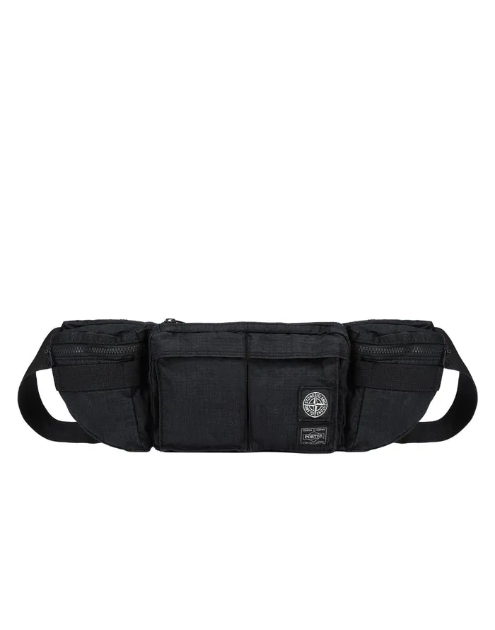 Mens 916P1 Stone IslandPorterReflective Weave RipstopTc In Black Stone Island Bags Mens 916P1 Stone IslandPorterReflective Weave RipstopTc In Black Stone Island Bags