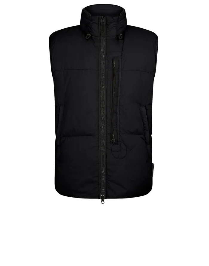 Mens G0123 Garment Dyed Crinkle Reps Ny Down Vest In Black Stone Island Coats 038 Jackets Mens G0123 Garment Dyed Crinkle Reps Ny Down Vest In Black Stone Island Coats 038 Jackets