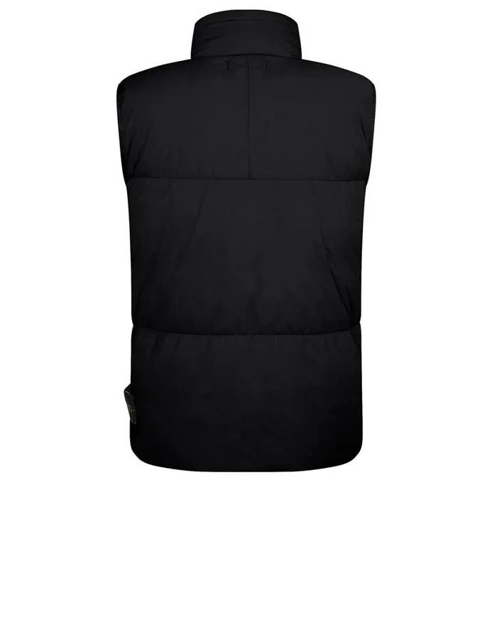 Mens G0123 Garment Dyed Crinkle Reps Ny Down Vest In Black Stone Island Coats 038 Jackets