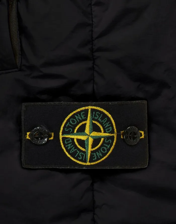 Mens G0123 Garment Dyed Crinkle Reps Ny Down Vest In Black Stone Island Coats 038 Jackets