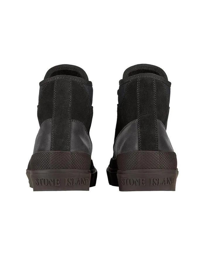 Mens S02F6 Ankle Boot In Black Stone Island Footwear