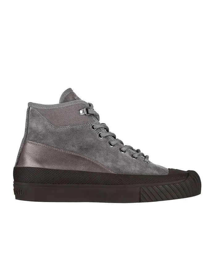Mens S02F6 Ankle Boot In Smoky Grey Stone Island Footwear