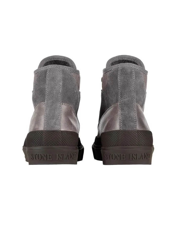 Mens S02F6 Ankle Boot In Smoky Grey Stone Island Footwear