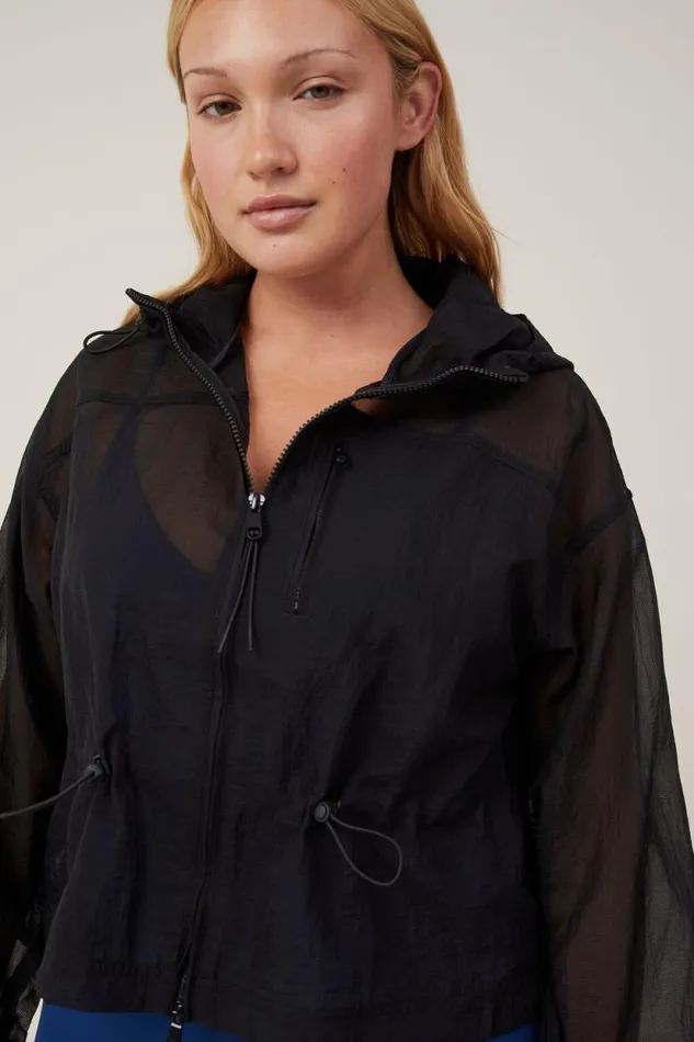 Mesh Anorak Black Women Cotton On Jackets