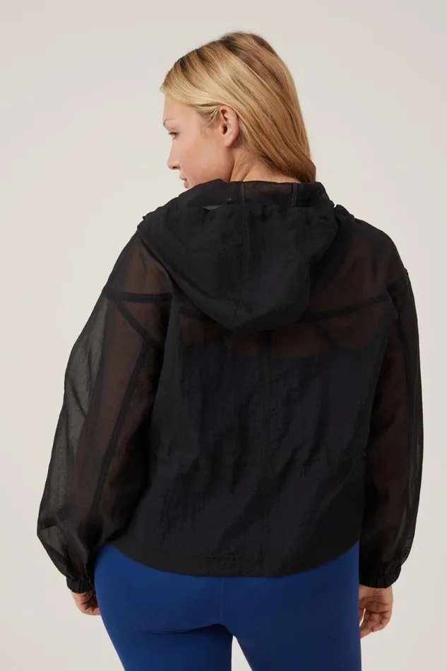 Mesh Anorak Black Women Cotton On Jackets
