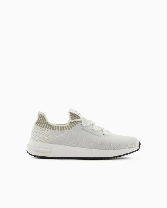 Mesh Sock Sneakers White Men Armani Sneakers