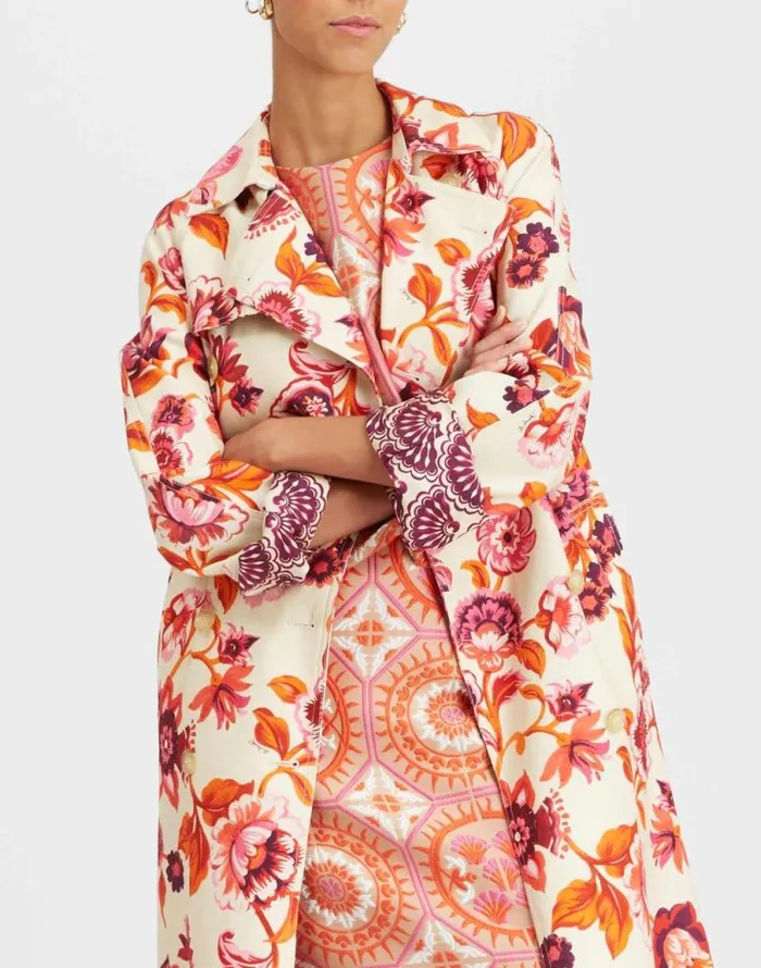 Milano Trench Coat Hottie Cream Women La Double J Outerwear Milano Trench Coat Hottie Cream Women La Double J Outerwear