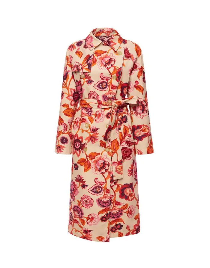 Milano Trench Coat Hottie Cream Women La Double J Outerwear Milano Trench Coat Hottie Cream Women La Double J Outerwear