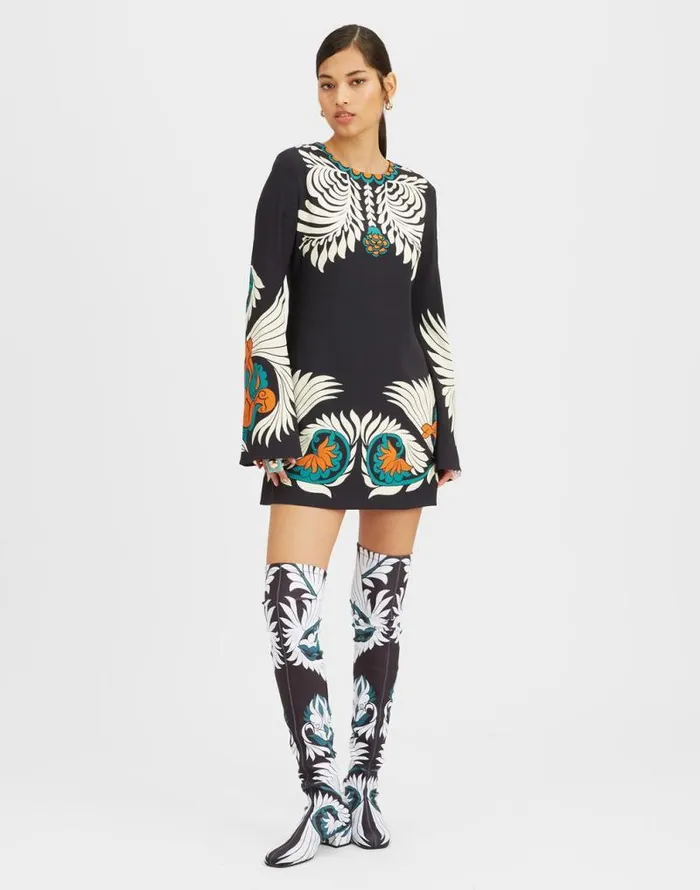 Mini Supreme Swing Dress Mix Tiles Place Black Women La Double J Dresses Mini Supreme Swing Dress Mix Tiles Place Black Women La Double J Dresses