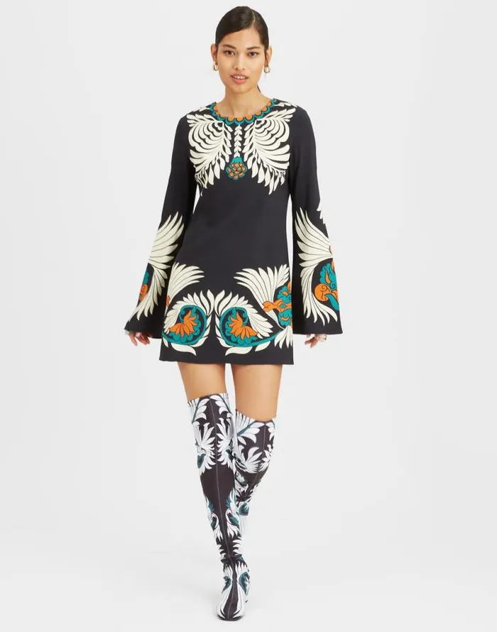 Mini Supreme Swing Dress Mix Tiles Place Black Women La Double J Dresses Mini Supreme Swing Dress Mix Tiles Place Black Women La Double J Dresses