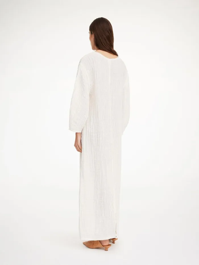 Miolla Organic Linen Dress Pure White Women By Malene Birger Dresses