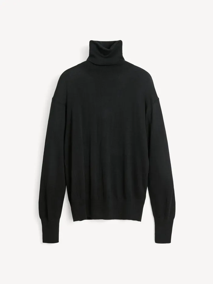 Mohsen Turtleneck Sweater Black Women By Malene Birger Knitwear