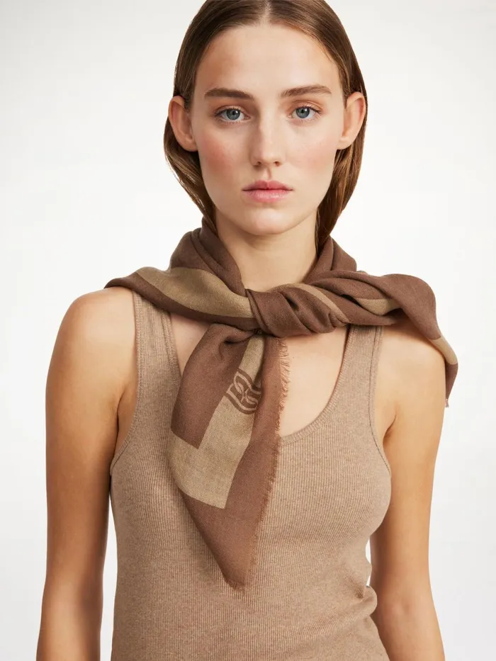 Monlo Wool Scarf Mink Women By Malene Birger Scarves