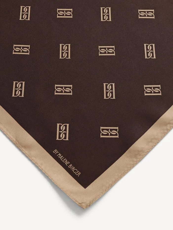 Monnas Silk Scarf Shale Women By Malene Birger Scarves