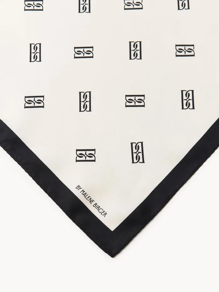 Monnis Silk Scarf Soft White Women By Malene Birger Scarves