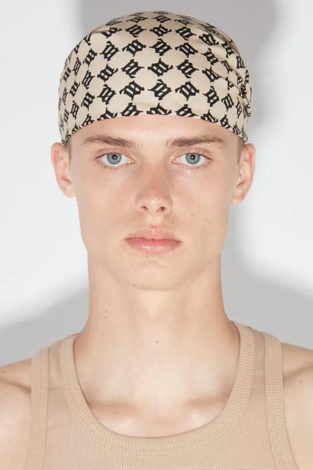 Monogram Bandana Beige WomenMen MISBHV Hats
