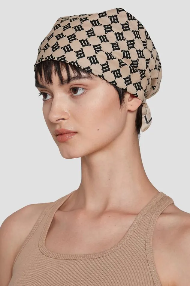 Monogram Bandana Beige WomenMen MISBHV Hats